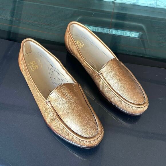 SAS‎ Simplify Tripad Comfort Everyday Loafers Women’s Size 11 Metallic Gold - Picture 7 of 16